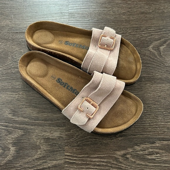 Softmoc lilac suede slide in size 9 - Picture 5 of 5